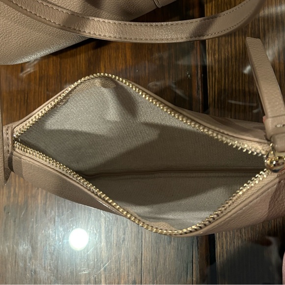 Polene Cyme Textured Taupe Leather Tote - Picture 13 of 16
